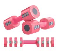 SPORTNOW Ensemble d'Haltères Ajustables 4 en 1 de 1/1,5/2/2,5 kg avec Poignées Antidérapantes et Design Carré pour Maison Salle de Sport