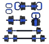 SPORTNOW Ensemble d'Haltères Musculation 6-en-1 20 kg Bleu et Noir