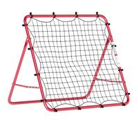 SPORTNOW Filet de Rebond Football Portable 5 Angles 103x72x89cm Rouge