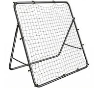 SPORTNOW Filet de rebond pliable, filet de rebond pour le football à angle réglable sur 5 niveaux, avec tube en acier, facile à installer, pour l'entraînement de football, 120 x 73 x 112 cm, noir