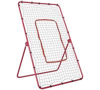 SPORTNOW Filet de Rebond pour Baseball, Rebounder Portable avec 4 Angles Réglables pour Football, Baseball, Softball et Lacrosse, Pour Lancements, Passages et Entraînement de Prise