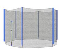 SPORTNOW Filet de Remplacement pour Trampoline, Filet de sécurité avec 1 Porte zipée pour Trampoline Ø305 cm et 6 poteaux