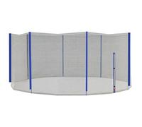 SPORTNOW Filet de Remplacement pour Trampolines Ø 366 cm 8 poteaux Droits Filet de sécurité pour Trampolines, Filet Rond avec entrée zippée