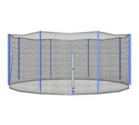 SPORTNOW Filet de Remplacement pour Trampolines 8 Poteaux Droits | Filet de Sécurité pour Trampolines, Rond, Entrée Zippée
