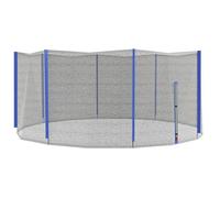 SPORTNOW Filet de Remplacement pour Trampolines Ø 366 cm 8 poteaux Droits Filet de sécurité pour Trampolines, Filet Rond avec entrée zippée