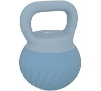 SPORTNOW Haltère russe 6 kg Soft Kettlebell rembourré de sable métallique et poignée antidérapante pour entraînement culturisme à la maison, salle de sport, bleu clair