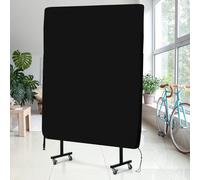 SPORTNOW Housse de table de tennis de table ping-pong avec fermeture éclair anti-UV et housse imperméable Noir