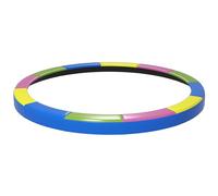 SPORTNOW Housse de tapis élastique Ø366 x 30 cm pliable et portable, protection trampoline de jardin en plastique, PE et mousse EPE, multicolore