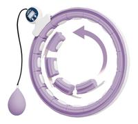 SPORTNOW Hula Hoop avec Picots de Massage Ajustable 76 à 113 cm Violet