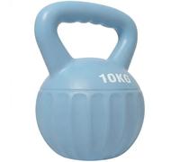 SPORTNOW Kettlebell 10 kg avec Poignée Antidérapante Haltère à Boule Bleu
