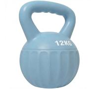 SPORTNOW Kettlebell 12 kg, haltère avec poignée Antidérapante, haltère à boule, musculation, entraînement, pour gym, bleu