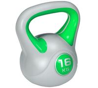 SPORTNOW Kettlebell 16 kg, Haltère avec Poignée Ergonomique Vert