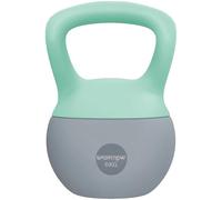 SPORTNOW Kettlebell 6 kg Kettlebell souple avec remplissage de sable en métal et poignée antidérapante pour l'entraînement de musculation à domicile Centre de remise en forme vert et gris
