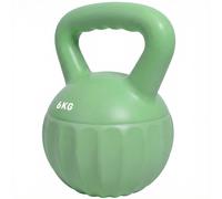 SPORTNOW Kettlebell 6 kg - Poids rempli de sable pour débutants, entraînement à domicile 17 x 17 x 23 cm, Vert