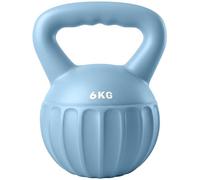 SPORTNOW Kettlebell 6 kg poignée antidérapante pour salle de sport Bleu