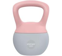 SPORTNOW Kettlebell 6kg Collaboration Aosom.fr x FFHandball Gris et Rose