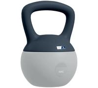 Kettlebell 6 Kg collaboration Aosom.fr x FFHandball - prise ergonomique - PVC gris jaune Jaune