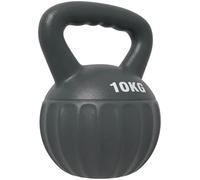 SPORTNOW Kettlebell, haltère de 10 kg avec poignée antidérapante pour la musculation et l'entraînement de force à domicile, gris