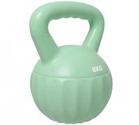 SPORTNOW Kettlebell, haltère de 8 kg avec poignée antidérapante pour la musculation et l'entraînement de force à domicile, vert