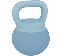 SPORTNOW Kettlebell Kettlebell 8 kg Soft Kettlebell rembourré de sable métallique et poignée antidérapante pour entraînement culturisme à la maison, salle de sport, bleu clair