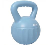 SPORTNOW Kettlebell, kettlebell de 6 kg avec poignée antidérapante pour la musculation et l'entraînement de force à domicile, bleu