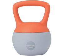 SPORTNOW Kettlebell souple 10 kg avec poignée antidérapante pour la maison, la gym, l'haltérophilie et la musculation, orange et gris