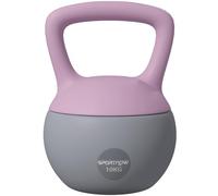 SPORTNOW Kettlebell souple 10kg, poignée antidérapante, Violet et Gris