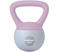 SPORTNOW Kettlebell souple 4kg avec poignée antidérapante, violet et gris