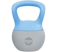 SPORTNOW Kettlebell Souple 6 kg avec poignée antidérapante pour la Maison, la Gym, l'haltérophilie et la Musculation, Bleu Clair et Gris