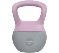 SPORTNOW Kettlebell souple 6 kg avec poignée antidérapante pour la maison, la gym, l'haltérophilie et la musculation, violet et gris