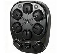 SPORTNOW Machine de boxe musicale murale avec 9 modes, lumières LED et connexion Bluetooth, 61x48x11 cm, Noir