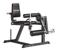 SPORTNOW Machine d'extension de jambe Étirement des Jambes Acier Noir | Capacité 120 kg, Multifonction Équipement Banc de Musculation pour Gym, Entraînement Hanches, Cuisses et Bas du Corps