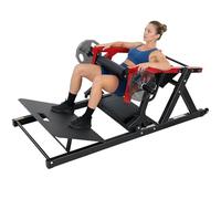 SPORTNOW Machine Hip Thrust, Machine pour Fesses avec Porte-Poids, Plateforme Réglable, Coussins, Entraîneur Multifonction pour Fesses avec Roulettes, Capacité 270 kg, Entraînement des Fesses et