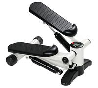 SPORTNOW Mini Stepper, Appareil Compact d'entraînement à la Marche pour la Maison avec écran LCD et pédales antidérapantes, Blanc