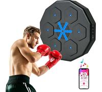 SPORTNOW Music Boxing Machine, machine de boxe électronique Bluetooth avec musique, Smart Boxingziel pour adultes, exercices à domicile, noir