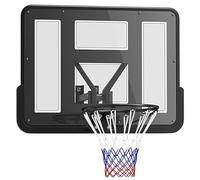 SPORTNOW Panier de Basket Mural avec Panneau incassable Noir
