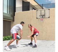 SPORTNOW Panier de basket, panneau arrière incassable, réglable en hauteur, intérieur & extérieur, cadre en acier, Noir