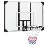 SPORTNOW Panneau de Basket-Ball Mural, Panier Basket-Ball Extérieur Blanc