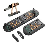 SPORTNOW Planche à repousser pliable, 11 en 1 planche à repousser, support portable avec coussinets antidérapants pour les bras, les épaules, la musculation de la poitrine, noir