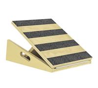 SPORTNOW Planche inclinée portable, Planche inclinée réglable pour étirer les mollets avec poignée latérale supplémentaire pour la gym à domicile, équipement de thérapie physique pour l'étirement des