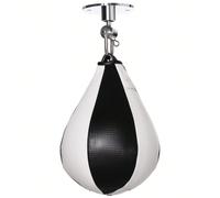 SPORTNOW Plate-forme murale ou plafonnier avec poire de vitesse, sac de boxe pour entraînement, avec pompe, pivotant à 360° noir et blanc Description:Transformez votre maison en arène de boxe avec la 