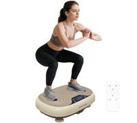 SPORTNOW Plateforme Vibrante 20 Niveaux de Vitesse, Écran LED, Puissante | 3 Programmes, Télécommande, Surface Antidérapante, Plaque Vibrante, Renforcement Musculaire, Tonification Corporelle
