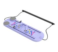 SPORTNOW Poignées de pompes 5-en-1 pliables Push Up Bars avec bandes de résistance, coussins pour coudes, poignées, portable