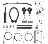 SPORTNOW Poulie Musculation Maison, Poulie Haute et Basse LAT Pulldown