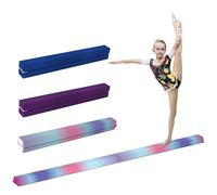 SPORTNOW Poutre de Gymnastique Pliable 236 cm Fond antidérapant, poignée de Transport, Poutre Gymnastique pour Enfants 3 Ans +, pour entraînement à l'équilibre, Multicolore