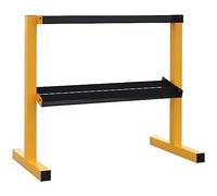 SPORTNOW Rack à haltères 270kg acier 92.5x50.5x80.5cm jaune noir