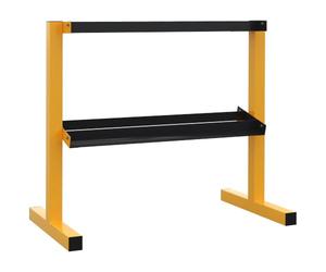 SPORTNOW Rack à haltères 270kg acier 92.5x50.5x80.5cm jaune noir