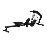 SPORTNOW Rameur d'appartement Pliable Freinage Magnétique LCD Noir Blanc