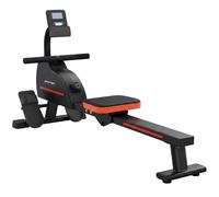SPORTNOW Rameur Magnétique Appareil de Musculation Bluetooth Connecté Kinomap & Zwift 16 Niveaux de Résistance 135x42x72cm Rouge