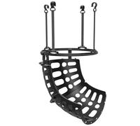 SPORTNOW Retour de Ballon de Basket-Ball, système de renvoi du Ballon de Basket, Rotation à 360°, Hauteur réglable, avec Crochets détachables, Noir